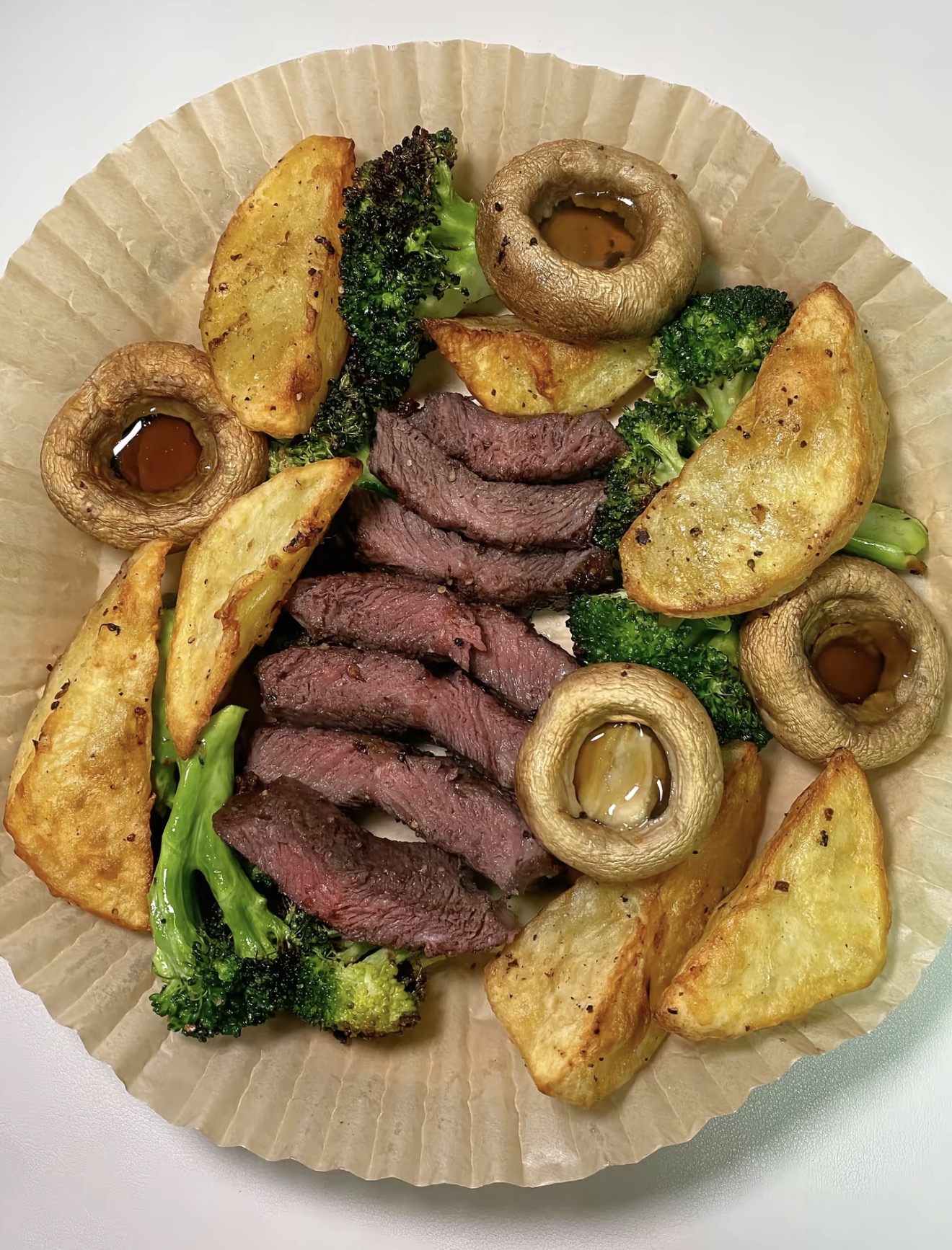 Steak and vegetables